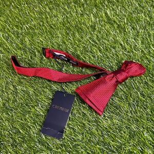 Cremieux Red Bow Tie Silk Textured Adjustable Neck Formal Party Mens NWT